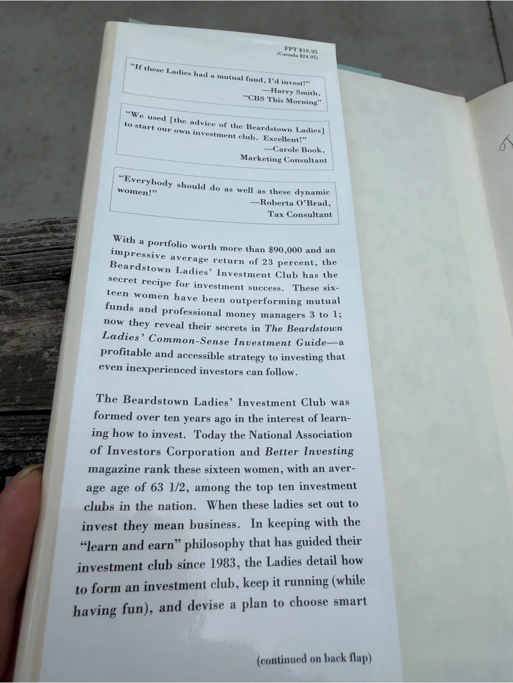 Book The Beardstown Ladies Common-Sense Investment Guide 1994 1st Ed Signed